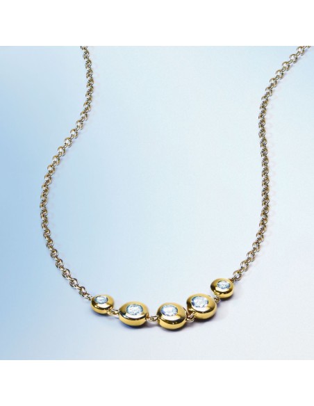 Collana Morellato Tesori Eterni Oro con Topazio Blu (SAXN01)