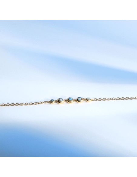 Morellato Tesori Eterni – Bracciale Donna Oro con Topazi Blu (SAXN12)