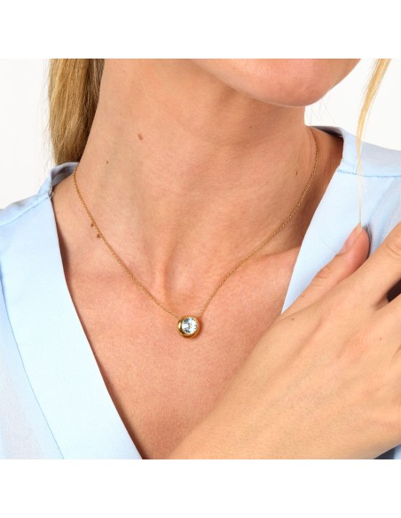 Collana Morellato Tesori Eterni Oro con Topazio Blu (SAXN03)