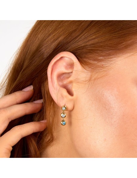 Morellato Tesori Eterni – Orecchini Donna Oro con Topazio Blu (SAXN18)