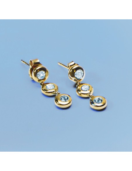 Morellato Tesori Eterni – Orecchini Donna Oro con Topazio Blu (SAXN18)