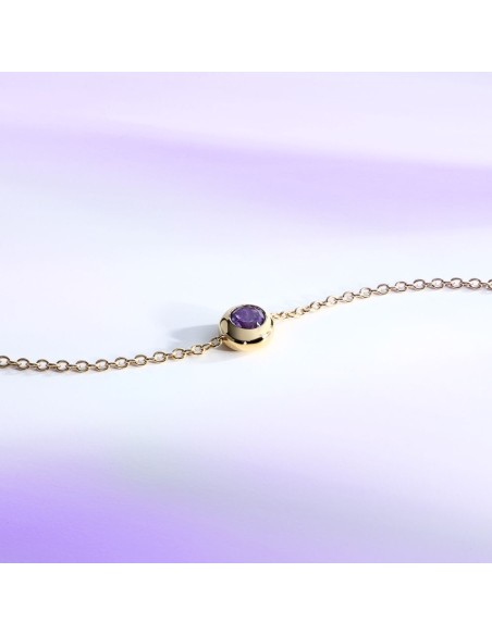 Bracciale Morellato Tesori Eterni Oro Punto Luce Viola (SAXN09)