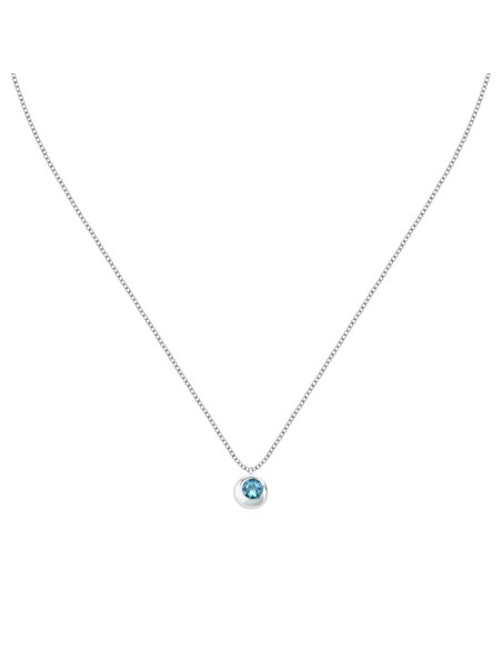 Collana Morellato Tesori Eterni Silver con Topazio Blu (SAXN06)