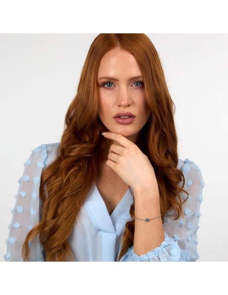 Morellato Tesori Eterni – Bracciale Donna Silver con Topazio Blu (SAXN14)