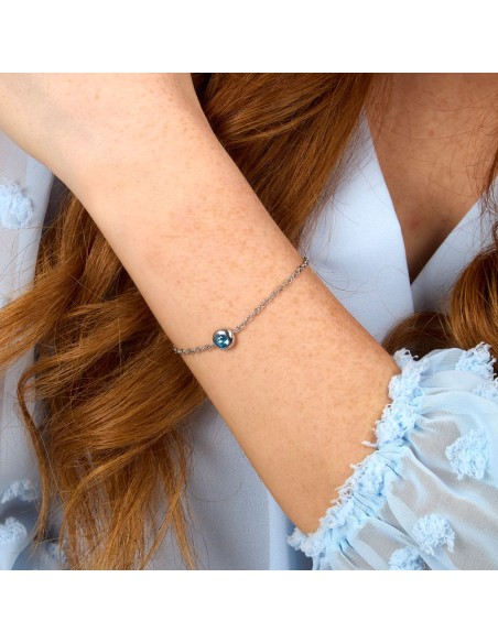 Morellato Tesori Eterni – Bracciale Donna Silver con Topazio Blu (SAXN14)