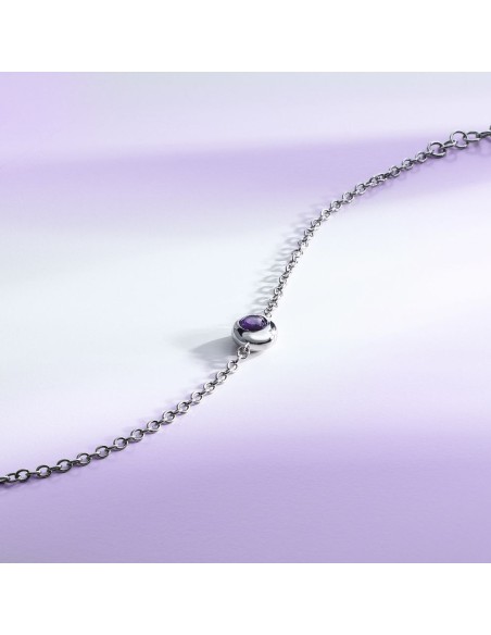 Morellato Tesori Eterni – Bracciale Donna Silver con Ametista Viola (SAXN15)