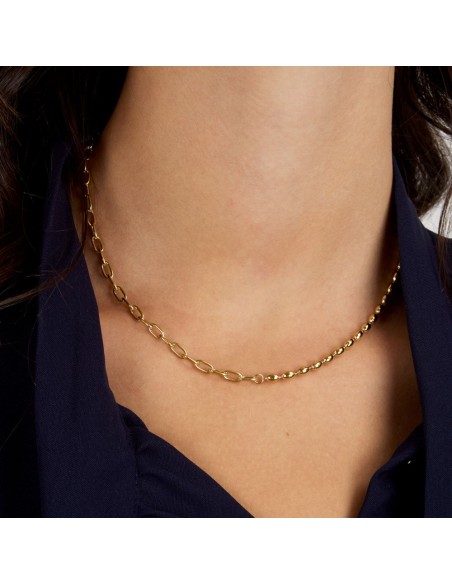 Collana Morellato Intrecci Donna Oro in Acciaio (SAZC08)