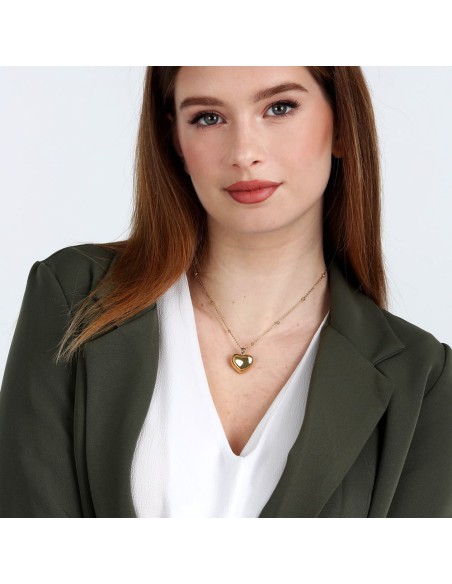 Collana Morellato Talismani Donna Cuore Oro in Acciaio (SAVZ02)