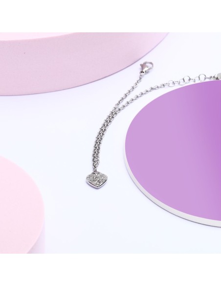 Bracciale Morellato Talismani Donna con Cuore e Cristalli (SAVZ20)