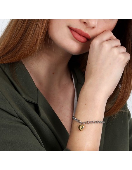 Bracciale Morellato Talismani Donna con Cuore Bicolore (SAVZ10)