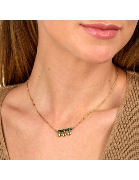 Collana Morellato Talismani Donna con Cuori e Agata Verde (SAIX14)