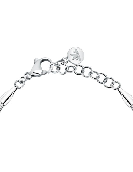Bracciale Morellato Gioia Donna con Cristalli Rosa in Acciaio Silver (SAVY33)