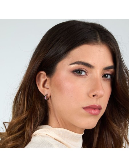 Orecchini Morellato Gioia Donna Silver con Cristalli Rosa (SAVY43)