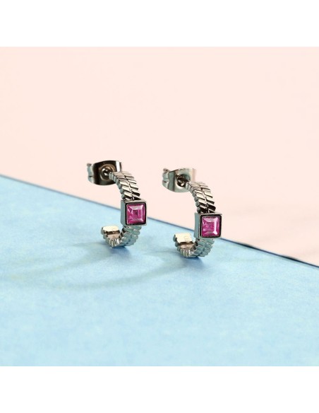 Orecchini Morellato Gioia Donna Silver con Cristalli Rosa (SAVY43)