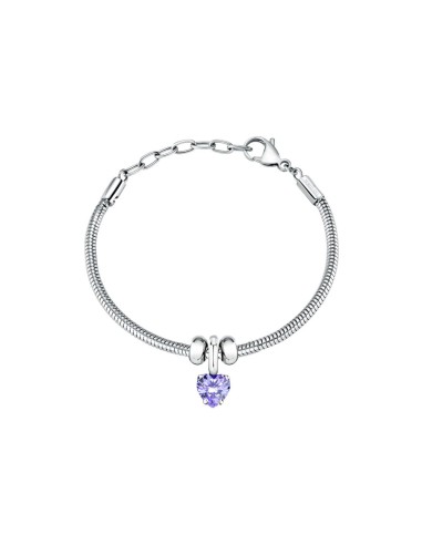 Bracciale Morellato Drops Donna con Cuore Viola...