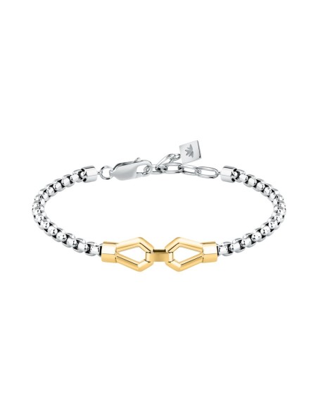Morellato Motown – Bracciale Uomo Silver con Dettagli Oro (SALS92)