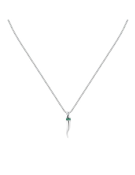 Motown – Collana Uomo Silver Cornetto / verde (SABH46)