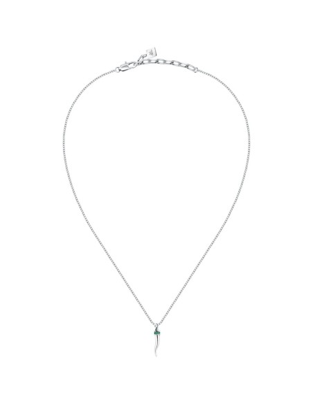 Motown – Collana Uomo Silver Cornetto / verde (SABH46)