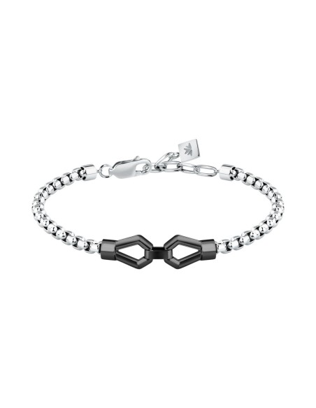 Morellato Motown – Bracciale Uomo Silver e Nero (SALS91)