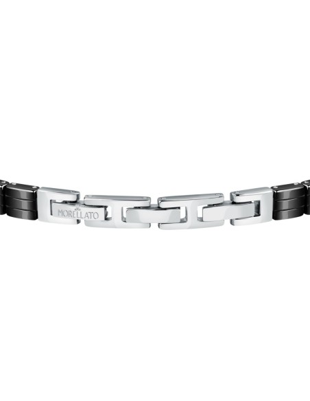 Bracciale Morellato Gold Uomo Silver Nero Oro (SATM11)