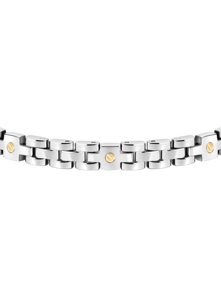 Bracciale Morellato Gold Uomo Acciaio Silver con Oro (SATM05)