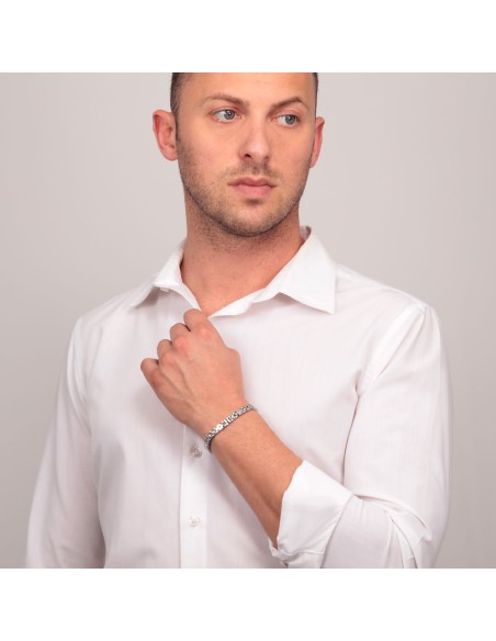 Bracciale Morellato Gold Uomo Acciaio Silver con Oro (SATM05)