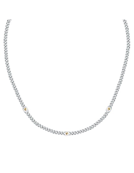 Collana Morellato Gold Uomo Acciaio Silver con Oro (SATM21)