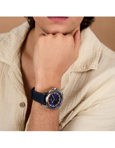 Chronostar Saturn – Orologio Uomo Pelle Blu...