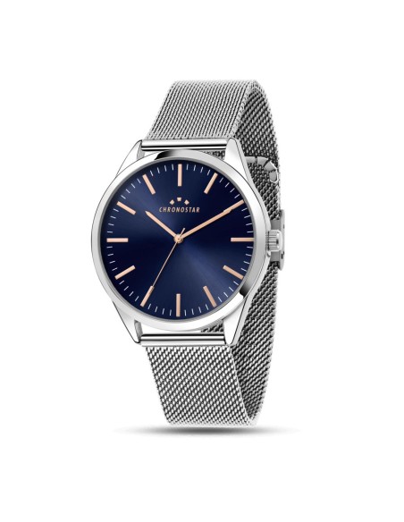 Chronostar Classique – Orologio Uomo Silver con Quadrante Blu (R3753298008)