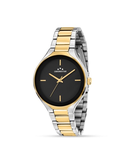 Chronostar Design – Orologio Uomo Acciaio Bicolore Nero (R3753320001)
