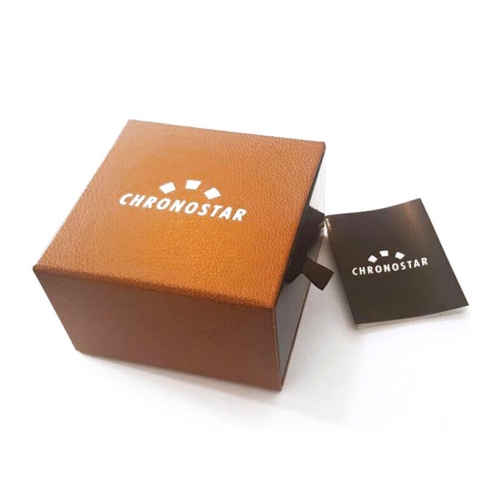 Chronostar Captain 43mm 3h black dial br yg