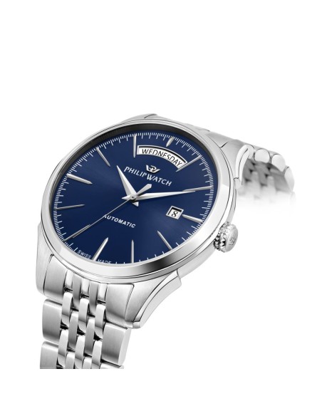 Philip Watch Roma – Orologio Uomo Automatico Blu Acciaio (R8223217006)