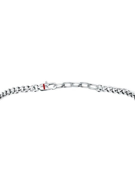 Sector Basic – Bracciale Uomo Silver con Dettagli Neri in Acciaio (SZS129)