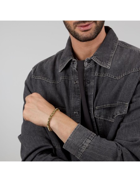 Sector Basic – Bracciale Uomo Dorato in Acciaio (SZS145)