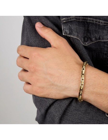 Sector Basic – Bracciale Uomo Dorato in Acciaio (SZS145)