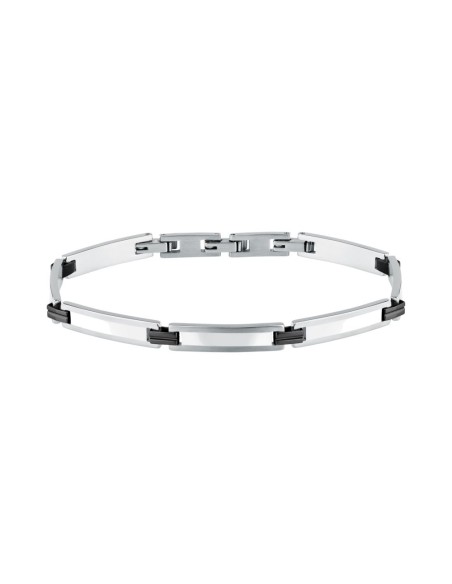 Sector Basic – Bracciale Uomo Silver Dettagli Neri (SZS143)