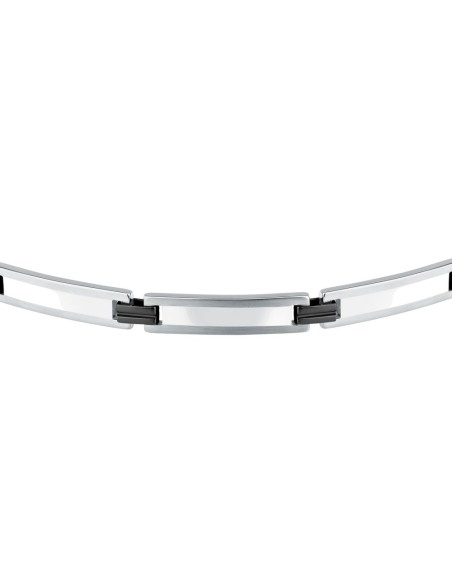 Sector Basic – Bracciale Uomo Silver Dettagli Neri (SZS143)