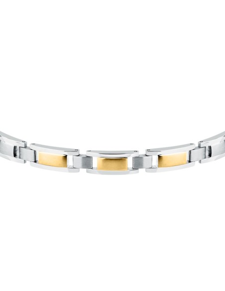 Sector Energy – Bracciale Uomo Acciaio Dettagli Dorati  (SAFT91)