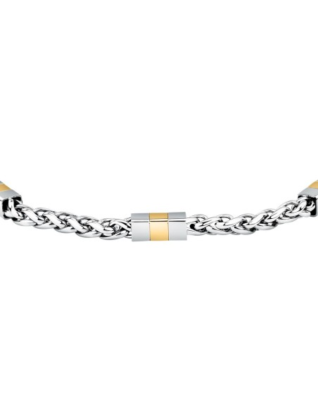 Sector Energy – Bracciale Uomo Acciaio Dettagli Dorati  (SAFT95)