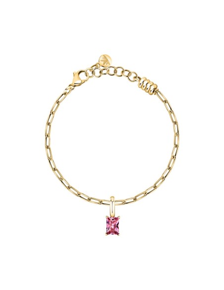Bracciale Morellato Drops Gold con Zircone Rosa (SCZ1374)