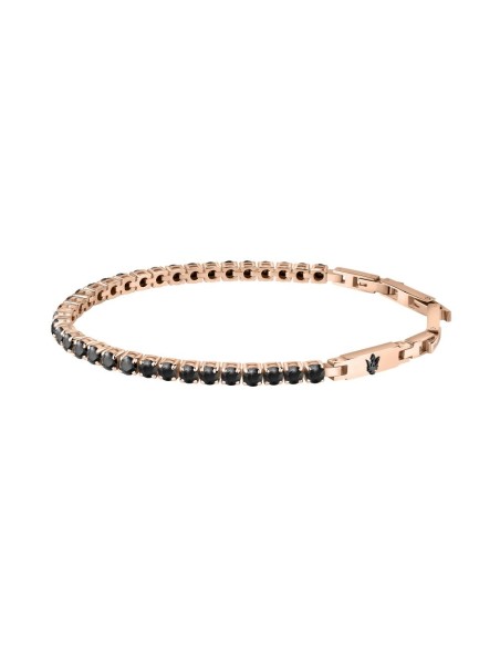 Maserati Jewels – Bracciale Uomo Rose Gold Nero (JM222AVC03)