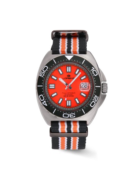 Lorenz Full Titanium – Automatico quadrante arancio (30269CC)