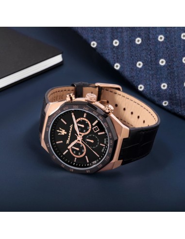 Maserati Stile – Cronografo Uomo Nero Rose Gold...