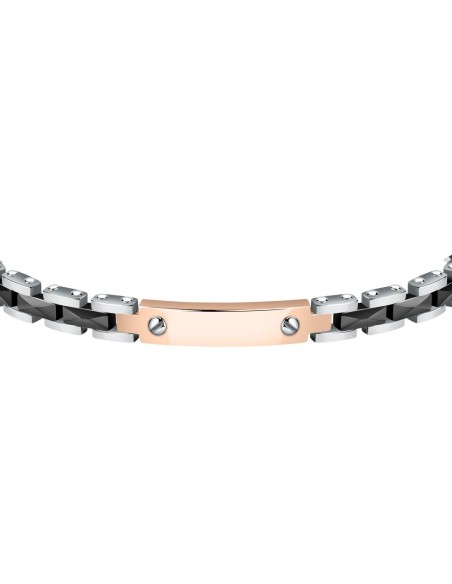 Sector Ceramic – Bracciale Uomo Acciaio Ceramica Rose Gold (SALS79)