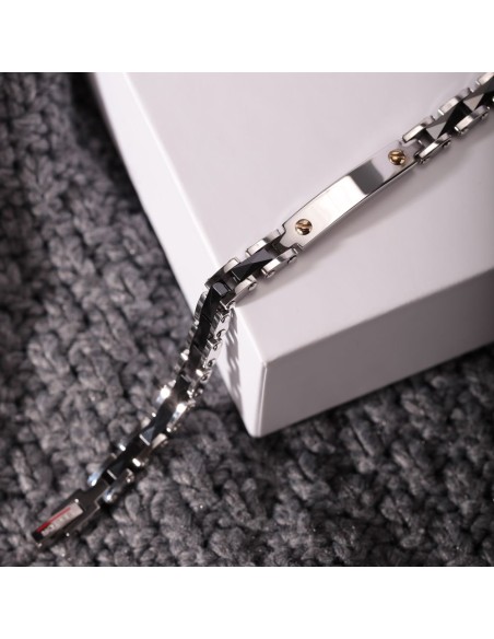 Sector Ceramic – Bracciale Uomo Acciaio Ceramica Nero (SAFR33)