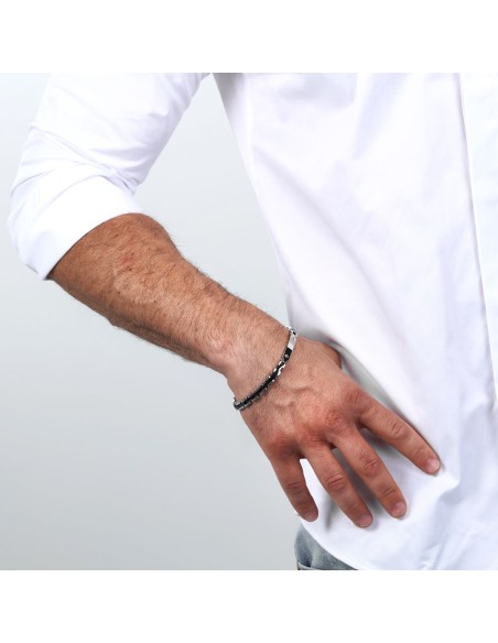 Sector Ceramic – Bracciale Uomo Acciaio Ceramica Nero (SAFR33)