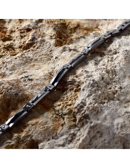 Sector Ceramic – Bracciale Uomo Acciaio e Ceramica Nero (SAFR42)