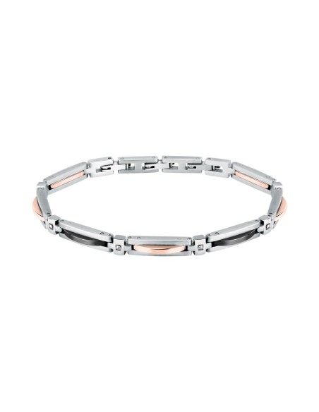 Sector Ceramic – Bracciale Uomo Acciaio Ceramica Nero Rose Gold (SAFR43)