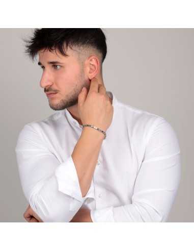 Sector Tennis – Bracciale Uomo Acciaio con...