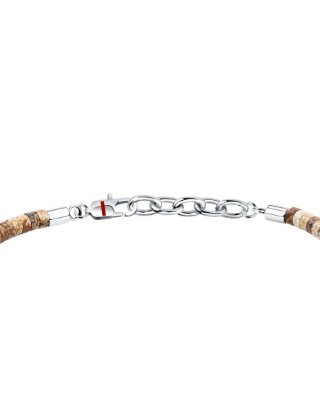 Sector Basic – Bracciale Uomo Acciaio con Diaspro Beige (SZS133)